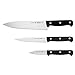 HENCKELS Fine Edge Pro Starter Knife Set, 3-piece, Black/Stainless Steel