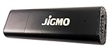 Voice Activated Audio Recorder [Black] by JiGMO - 8GB / 96 Hrs Capacity Mini Digital Recording Device - USB Spy Voice Recorder with Microphone! With 2 Lanyards! NEVER MISS ANOTHER WORD!