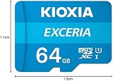 KIOXIA 64GB Exceria microSD Card U1 Class 10 100MB/s Read Full HD Video view 2