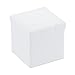 Fresh Home Elements FHE 15” Tufted Folding Storage Ottoman Cube, 15 x 15 x 15, White Vegan Faux Leather, Easy Transformation for Extra Storage, Seating, and Foot Rest, Family, Guests, Decluttering