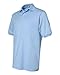 Jerzees Men's SpotShield Jersey Pocket Polo, Light Blue, Large
