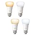 Philips Hue White Ambiance Smart Bulb Starter Kit (4 A19 Bulbs and 1 Hub Compatible with Alexa Apple HomeKit and Google Assistant) (Renewed)