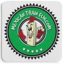 Mexican Train Dominoes Drink Coasters (set of 4)