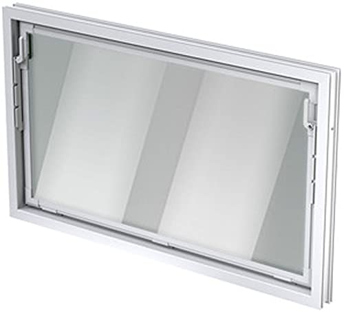 ACO 90x60cm Einfachglas Nebenraumfenster Kippfenster Fenster weiß Kellerfenster – Bild 5