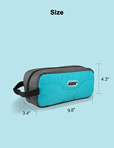 GOX Travel Toiletry Bag,Dopp Kit Case,Ultra-Light Cosmetics Bag Makeup Organizer (Turquoise) 6 GOX Travel Toiletry Bag,Dopp Kit Case,Ultra-Light Cosmetics Bag Makeup Organizer (Turquoise)