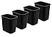 Acrimet Wastebasket 13QT (4 - Pack) (Black Color) primary