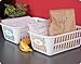 TrueCraftware Set of 6 Medium White Storage Baskets - 11-1/4