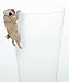 Kitan Club Putitto Pug Dog Cup Toy - Blind Box Includes 1 of 8 Collectable Figurines - Hangs on Thin, Flat Edges - Authentic Japanese Design - Made from Durable Plastic