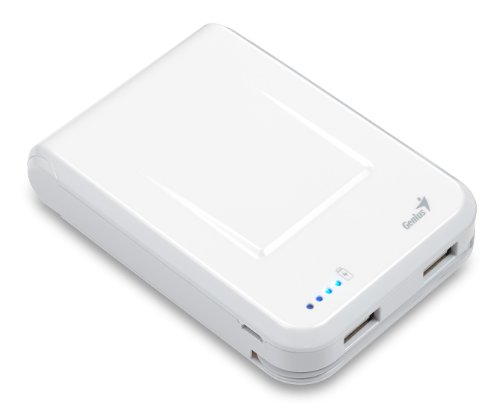 Genius ECO-U1000 Power Bank for Smartphones - Retail Packaging - White