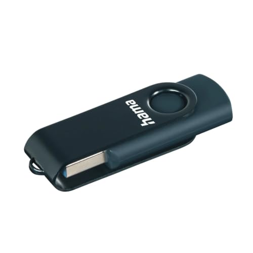 Hama 256 GB USB-Stick USB 3 Datenstick (90 MB/s Datentransfer, mit Öse zur Befestigung am Schlüsselring, Speicherstick, Memory Stick aus Metall, geeignet für Windows/MacBook) Petrolblau