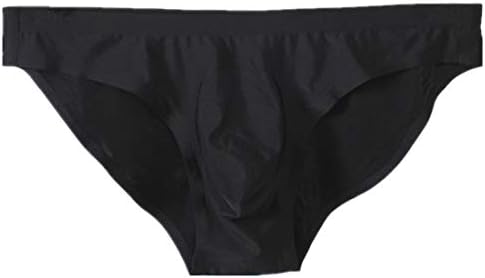 Sexy Silk Seamless Briefs Men Front Pouch Low Rise Man Stretch Underwear Soft Quick Dry Pack of 1-3