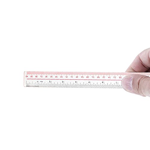 Zeroyoyo Long Plastic Straight Edge Office Rulers Learn Stationery Tape Measures Clear 40cm
