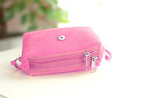 Girls Cute Plush Purses with Necklace Bracelet Ring and Earring Jewelry Set My First Purse for Little Girls Dress up and Role Play