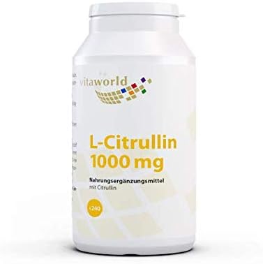 Vita World L-Citrulline 1000 mg 240 Tablets l Highly dosed 1000 mg - citrulline per Tablet l Vegetarian, 240 count (Pack of 1)