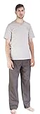 Men's Pajama Set with Woven Pant
