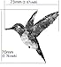 Jacamow Guitar and Bass Instrument Inlay Sticker Hummingbird