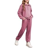 blibean Teen Girls Fall Cotton Sweat Suits Kids Pants Sets Size 6-15 Years