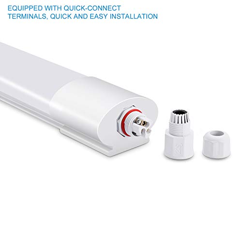 LED Feuchtraumleuchte 120CM, OEEGOO 36W 4000LM LED Röhre, Werstattlampe IP66 Wasserdicht Lampe für Küche Garage Keller… – Bild 8