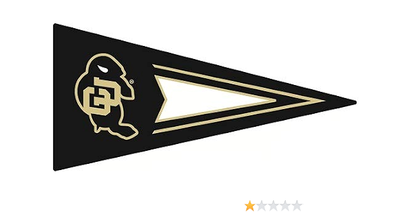 Amazon Com 11 Inch Cu Pennant Flag Decal Buffs University Of Colorado Buffaloes Logo Co Removable Wall Sticker Art Ncaa Home Room Decor 11 1 2 By 5 1 2 Inches Baby