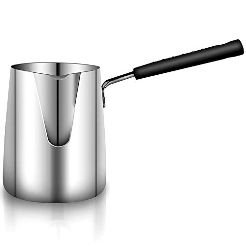 Hacbop Stainless Steel Butter and Coffee Warmer, Mini Butter Melting Pot and Milk Pot with Spout -(600Ml)
