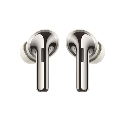 OnePlus Buds Pro 3, auriculares inalámbricos Bluetooth, auriculares con cancelación de ruido, graves profundos, sonido envolvente, hasta 44 horas de reproducción con estuche de carga, Lunar Radiance