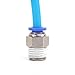 SNS SPC8-N02 BE 8mm Tube OD x 1/4 NPT Male Straight Nickel Plated Brass Push to Connect Pneumatic Fittings（10 PCS）