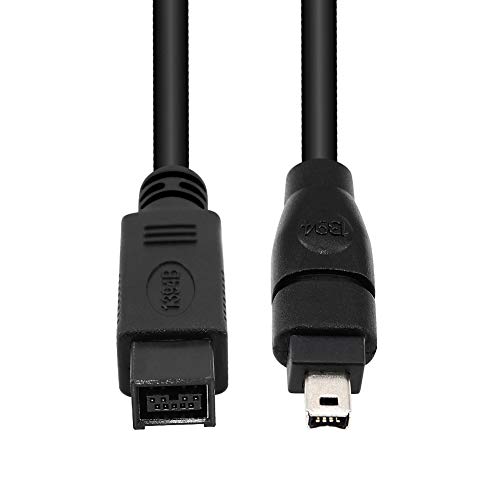 Yeung Qee FireWire 800 to 400 Cable 6ft,IEEE 1394B 9 Pin Male to 4 Pin Male Cable for Mac Pro, MacBook Pro, Mac Mini, iMac PC,Digital Cameras, SLR(9 pin to 4 pin)