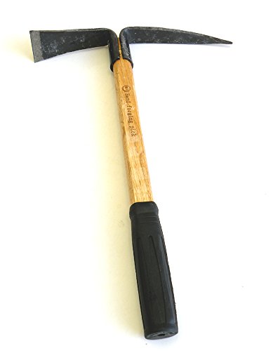 Solid Aim Tools Professional Heavy Duty Forgecraft Adze Hoe W/Dual Headed Weeding Tool, Pick Mattock Digging Tool,Great for Cultivating and Weeding (16-inch Overall Length x 7.85-inch Steel Blade). - Thumbnail 6