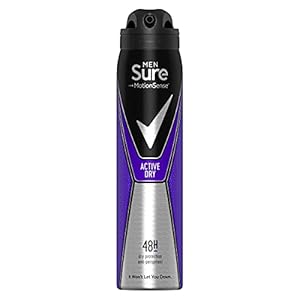 Sure-Sure-Men-Active-Aerosol-AntiPerspirant-Deodorant-250ml Sure Active Dry 48h protection against sweat and odour Anti-perspirant Aerosol MotionSense technology deodorant 250 ml