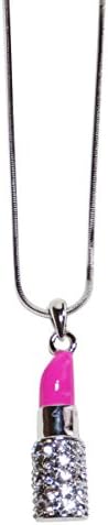 Rhinestone Lipstick Fashion Pendant Necklace Jewelry Stylist