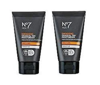 (2 PACK) No7 Men Energising Moisturiser SPF15 x 50ml & No7 Men Energising Gradual Tan Moisturiser SPF15 x 50ml