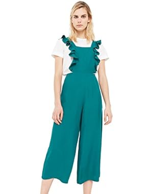 Mango Women's Ruffled Jumpsuit