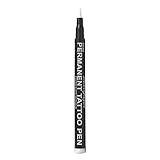 Semi-permanent tattoo pen 13. Up to 24 hour strong white colour for skin art with a fine line nib.