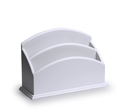 White Desk Letter Holder