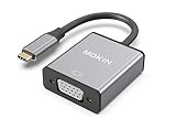 USB C to VGA Adapter,MOKiN USB C(Type C) to VGA Adapter Cable for MacBook Pro 2018/2017, iPad Pro/MacBook Air 2018, Samsung Galaxy S9/S8, Surface Go and More Newest Updated Version (Space Gray)