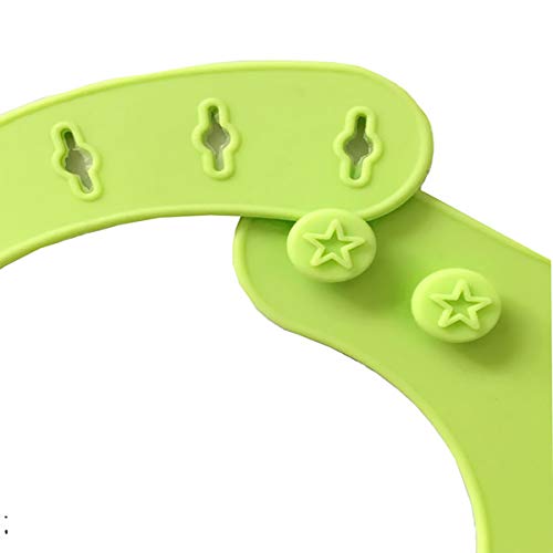 Waterproof Silicone Bib Easily Wipes Clean Feeding Baby Bibs for Babies and Toddlers by MMBABY (Animal Blue/Green)