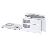 TOPS 1099 Double-Window Envelopes, For 2-Up Tax Forms, Fits 1099-MISC, INT, R & DIV, Self Sealing, Security Tint, 5-5/8" x 9", 24 per Pack (TX2222ES)