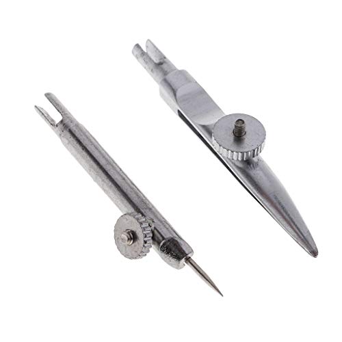 Compass for Geometry - for Math, Drawing, Drafting, School, Woodworking - Professional Metal Precision Bow Compass - Extra Replace Parts