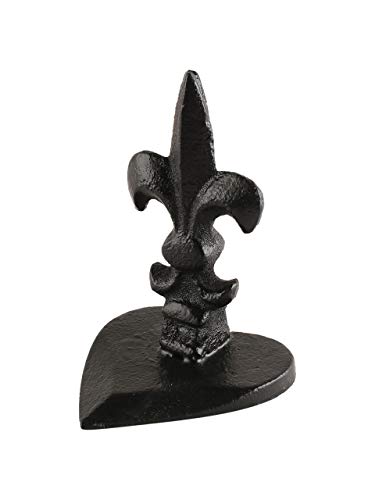 Ardour Heavy Duty Cast Iron Doorstops - Decorative Door Stopper - Stop Your Bedroom, Bath Doors - Fluer di Lis - Thumbnail 2
