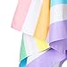 Dock & Bay Pastel Rainbow Striped Beach Towel - Summer - Unicorn Waves - Large (160x80cm, 63x31)