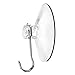 BBTO 63 mm Bathroom Kitchen Suction Cup Wall Hooks Hangers, 8 Pack