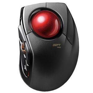 エレコム トラックボールマウス／人差指／8ボタン／チルト機能／有線／無線／Bluetooth／1000万回耐久／ブラック M-DPT1MRBK商品画像
