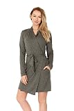 X America Junior and Plus Size Robes for Women with Pockets and Belt 10+ Colors! (Medium, Heather Charcoal)