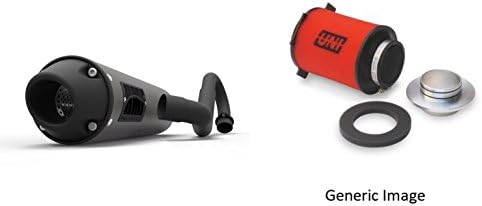 UNI Foam Air Filter &amp; HMF Blackout Performance-Series Full System Exhaust Euro for Yamaha Raptor 700 2006-2014