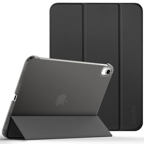 EasyAcc Case for iPad A16 11th 2025 11 Inch/iPad 10th Generation 10.9 Inch 2022, Ultra Slim Translucent Matte Protective Case with Auto Wake/Sleep Function, Black