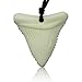 White Shark Tooth Silicone Chew - Gender Neutral Teething Necklace for Children - Oral Sensory Chewy Teether Necklaces for Autistic Chewers - Chewelry For Boys and Girls