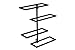 Superiore Livello Pisa 4 Bottle Wall Mounted Wine Rack - Decorative Metal Shelf Storage with Modern Rustic Vertical Style in Black for Cellar, Party, Bar, Pantry - Sturdy Support and Rust-Free