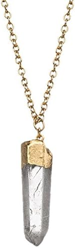 Rock Crystal (gold-plated-base, 28 Inches)