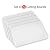 Culinary Depot Cutting Board Set of 5 White Rectangular 6" x 10" Inches