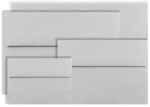Gray Pastel A1 (Measures: 3 5/8 x 5 1/8) Envelopes 100 Boxed for 3 3/8 X 4 7/8 Response Cards, Invitations, Announcements Showers Weddings from The Envelope Gallery Grey